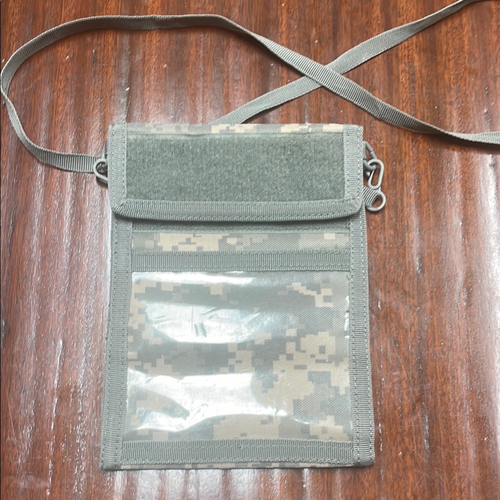 Camouflage Neck Wallet. For child or adult.